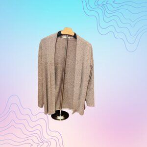 JOIE DE VIRVE Women’s Small Oatmeal Open-Front Cardigan